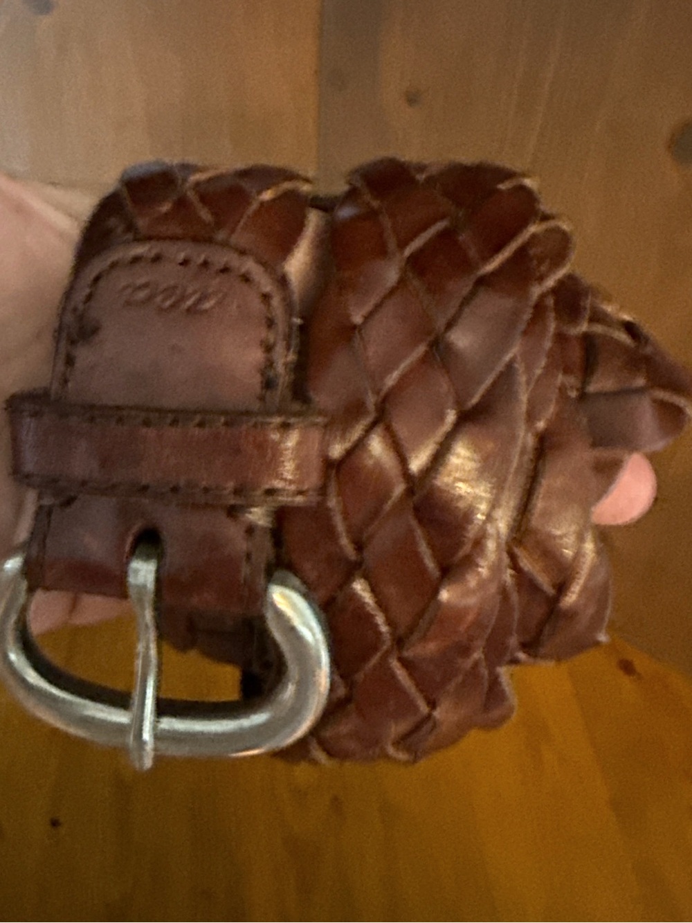 American Eagle Outfitters vintage leather braided  wide basketweave S/M unisex